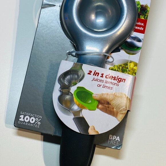 Good Cook Citrus Squeezer Comfort Grip Handle 2 in 1 Design Juices Lemons Limes - Picture 3 of 5